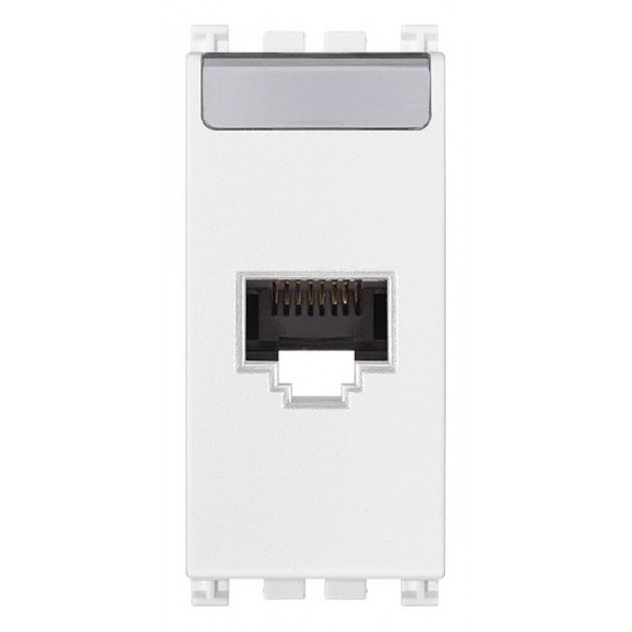 Πριζα Δικτύου RJ45 Cat.6A UTP 1 Στοιχείου Λευκό Arke 19339.15.B VIMAR
