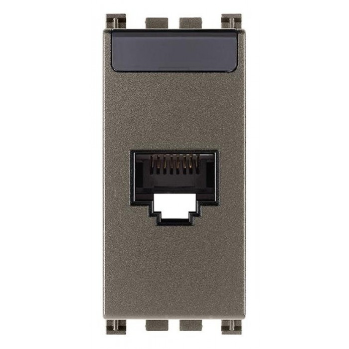 Πριζα Δικτύου RJ45 Cat.6A UTP 1 Στοιχείου Metal Arke 19339.15.M VIMAR
