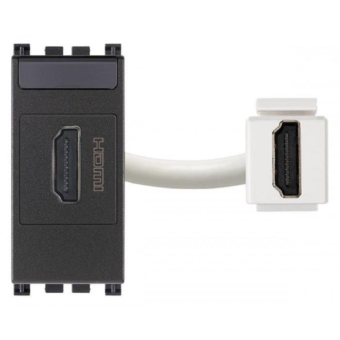 Πρίζα HDMI 1 Στοιχείου Γκρι Arke 19346 VIMAR
