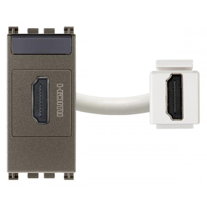 Πρίζα HDMI 1 Στοιχείου Metal Arke 19346.M VIMAR