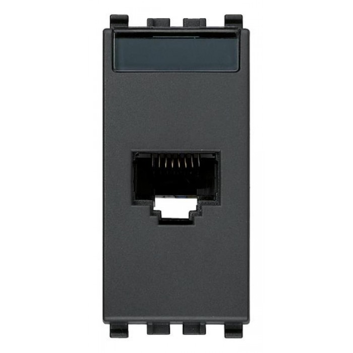 Πριζα Δικτύου RJ45 Cat.6 UTP 1 Στοιχείου Γκρί Eikon 20339.13 VIMAR