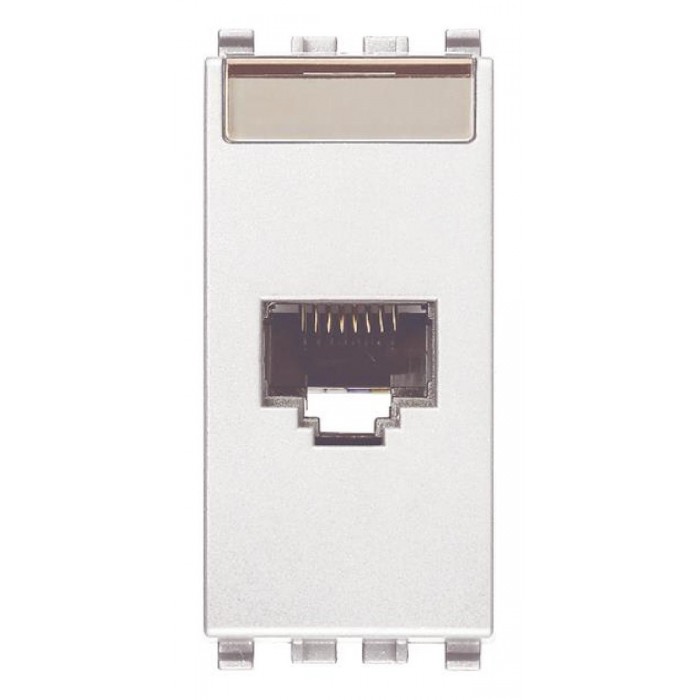 Πριζα Δικτύου RJ45 Cat.6 UTP 1 Στοιχείου Λευκό Eikon 20339.13.B VIMAR