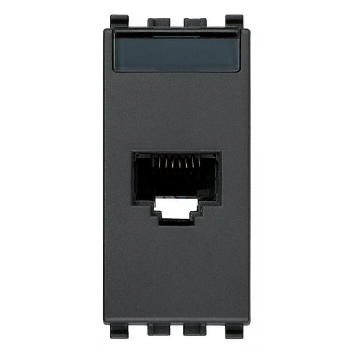 Πριζα Δικτύου RJ45 Cat.6A FTP 1 Στοιχείου Γκρί Eikon 20339.16 VIMAR