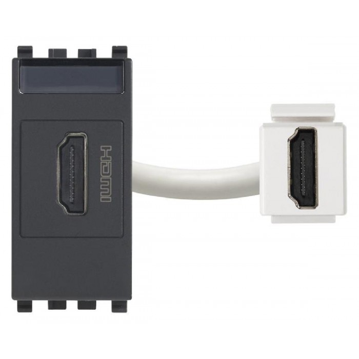 Πρίζα HDMI 1 Στοιχείου Γκρι Eikon 20346 VIMAR
