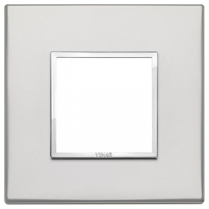 Πλαίσιο 2 Στοιχείων Ασημί 21642.07.01 Eikon Evo VIMAR