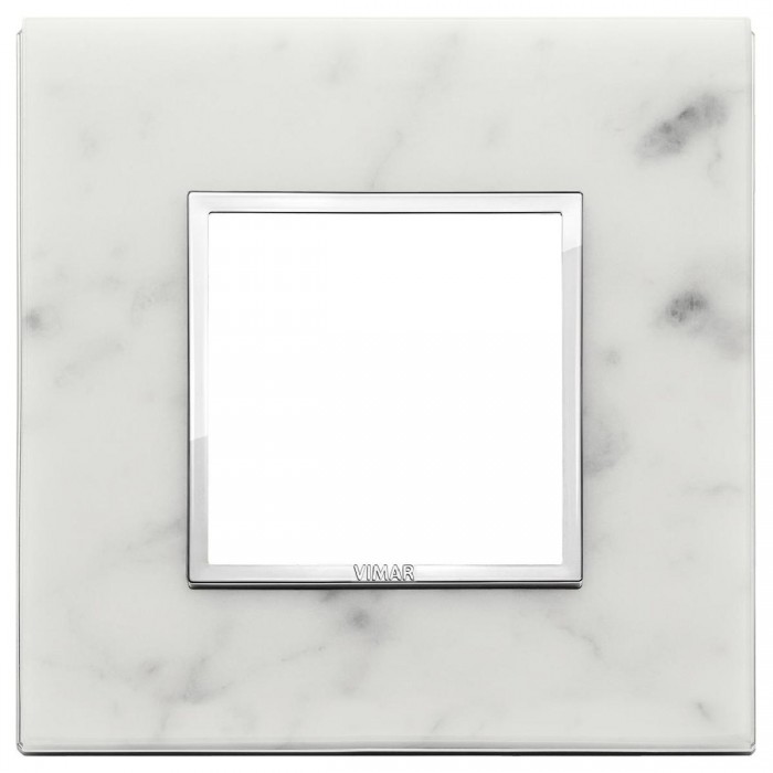 Πλαίσιο 2 Στοιχείων Λευκό Carrara 21642.51 Eikon Evo VIMAR