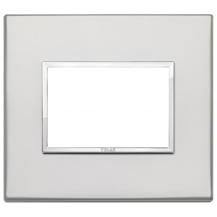 Πλαίσιο 3 Στοιχείων Ασημί 21653.07.01 Eikon Evo VIMAR