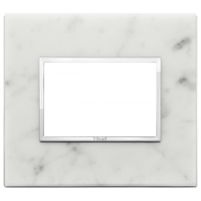 Πλαίσιο 3 Στοιχείων Λευκό Carrara 21653.51 Eikon Evo VIMAR