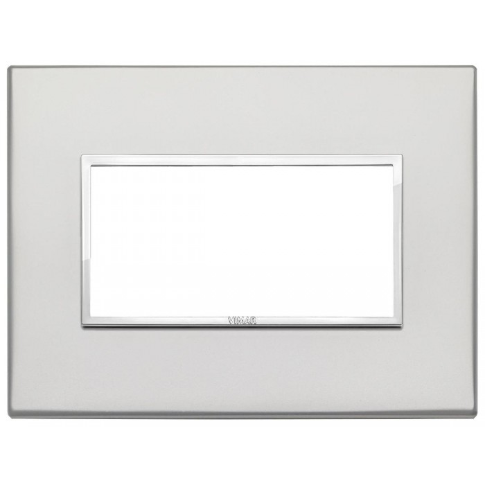 Πλαίσιο 4 Στοιχείων Ασημί 21654.07.01 Eikon Evo VIMAR