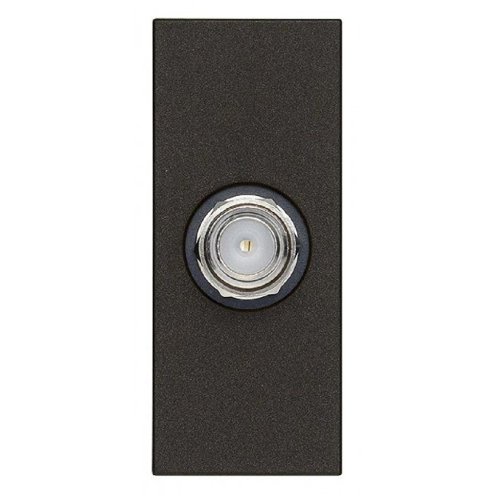 Πρίζα TV/RD/SAT Type F 1 Στοιχείου Μαύρο Linea 30318.G VIMAR