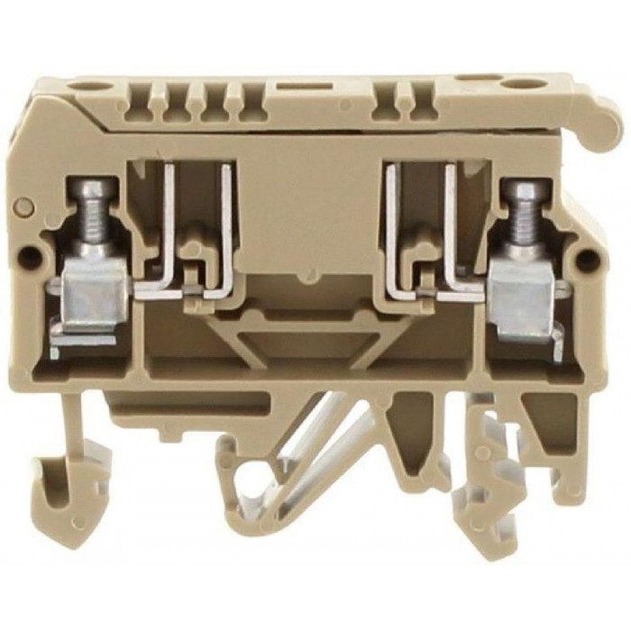 Κλέμμα Ράγας 4mm² Με Θήκη Ασφάλειας 5x20mm Μπεζ STK 2 BG CONTACLIP