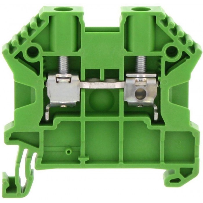 Κλέμμα Ράγας 4mm² Πράσινο SRK 4/2AGN CONTACLIP