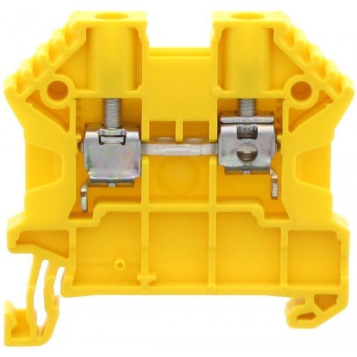 Κλέμμα Ράγας 4mm² Κίτρινο SRK 4/2AYE CONTACLIP