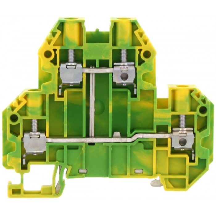 Κλέμμα Ράγας 4mm² Δυόροφη Πράσινο/Κίτρινο SSLD 4 GNYE CONTACLIP