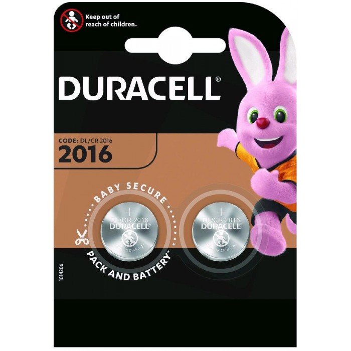 Μπαταρία Λιθίου CR2016 3V (Blister 2τμχ) DURACELL