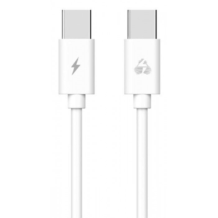 Καλώδιο Φόρτισης USB TypeC Σε TypeC 1m Λευκό PTR-0093 POWERTECH