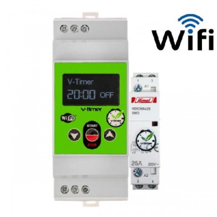 Χρονοδιακόπτης Θερμοσίφωνα Αναλογικός Wi-Fi Με Ρελέ VTIMERWIFIV3 Χρονοδιακόπτης Θερμοσίφωνα Αναλογικός Wi-Fi Με Ρελέ VTIMERWIFIV3