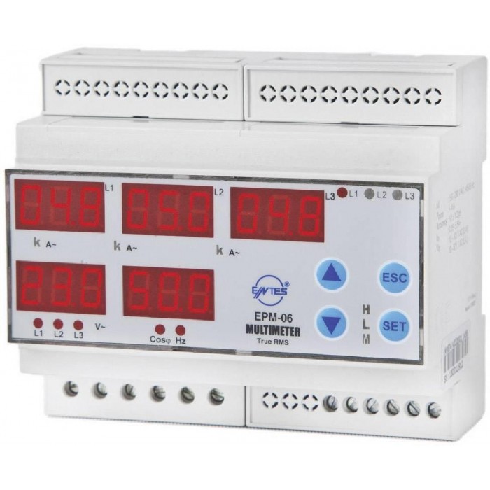 Πολύμετρο Ράγας EPM-04CS-DIN ENTES