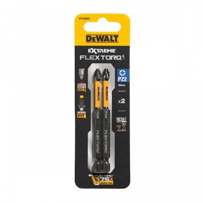 Μύτες Βιδώματος Pz2x85mm 2τμχ DT70566T-QZ DEWALT Μύτες Βιδώματος Pz2x85mm 2τμχ DT70566T-QZ DEWALT