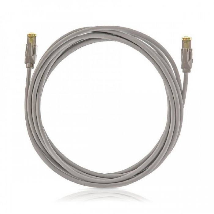 Patch Cord Χαλκού 0.25m Cat.6A FTP Γκρί KEL-C6A-P-0025 KELINE