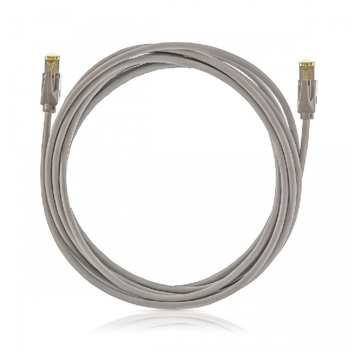 Patch Cord Χαλκού 1m Cat.6A STP Γκρί KEL-C6A-P-010 KELINE Patch Cord Χαλκού 1m Cat.6A STP Γκρί KEL-C6A-P-010 KELINE