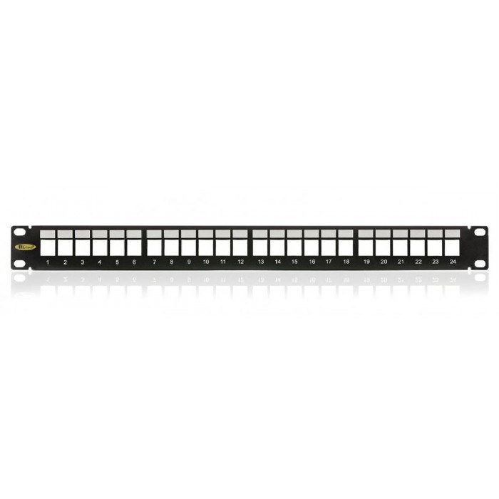 Patch Panel 1U Κενό 24 Θέσεων Keystone KEP-EMPTY-S KELINE