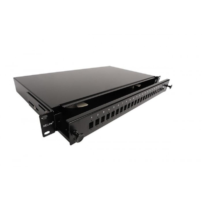 Οπτικό Patch Panel 1U Κενό 24 Θέσεων RAB-FO-X47-SL KELINE Οπτικό Patch Panel 1U Κενό 24 Θέσεων RAB-FO-X47-SL KELINE