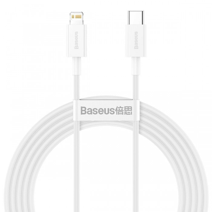 Καλώδιο Φόρτισης USB TypeC Σε Lighting 2m Λευκό CATLYS-C02 BASEUS Καλώδιο Φόρτισης USB TypeC Σε Lighting 2m Λευκό CATLYS-C02 BASEUS