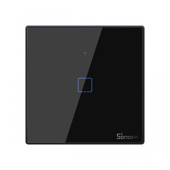 Διακόπτης WiFi Και RF 1 Εξόδου Μαύρο TX-T3EU1C SONOFF