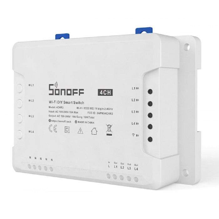 Διακόπτης Wi-Fi 4 Εξόδων 4CHR3 SONOFF Διακόπτης Wi-Fi 4 Εξόδων 4CHR3 SONOFF
