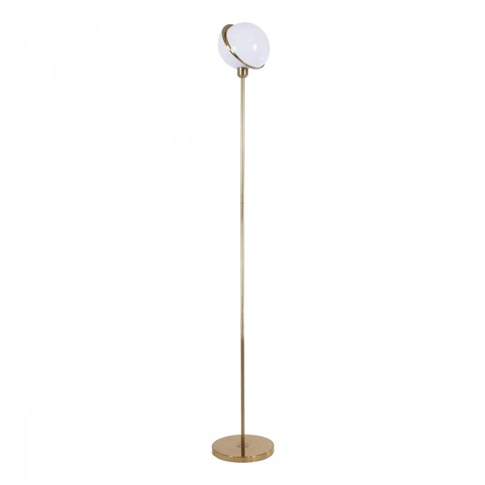 GloboStar® HUDSON 00500 Μοντέρνο Φωτιστικό Δαπέδου Μονόφωτο 1 x E27 Χρυσό Μεταλλικό Μπάλα Λευκό με Χρυσό D20 x H177cm GloboStar® HUDSON 00500 Μοντέρνο Φωτιστικό Δαπέδου Μονόφωτο 1 x E27 Χρυσό Μεταλλικό Μπάλα Λευκό με Χρυσό D20 x H177cm