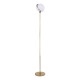 GloboStar® HUDSON 00500 Μοντέρνο Φωτιστικό Δαπέδου Μονόφωτο 1 x E27 Χρυσό Μεταλλικό Μπάλα Λευκό με Χρυσό D20 x H177cm GloboStar® HUDSON 00500 Μοντέρνο Φωτιστικό Δαπέδου Μονόφωτο 1 x E27 Χρυσό Μεταλλικό Μπάλα Λευκό με Χρυσό D20 x H177cm