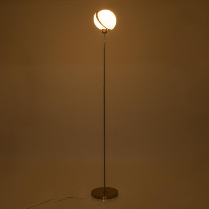 GloboStar® HUDSON 00500 Μοντέρνο Φωτιστικό Δαπέδου Μονόφωτο 1 x E27 Χρυσό Μεταλλικό Μπάλα Λευκό με Χρυσό D20 x H177cm GloboStar® HUDSON 00500 Μοντέρνο Φωτιστικό Δαπέδου Μονόφωτο 1 x E27 Χρυσό Μεταλλικό Μπάλα Λευκό με Χρυσό D20 x H177cm