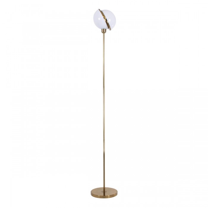 GloboStar® HUDSON 00500 Μοντέρνο Φωτιστικό Δαπέδου Μονόφωτο 1 x E27 Χρυσό Μεταλλικό Μπάλα Λευκό με Χρυσό D20 x H177cm GloboStar® HUDSON 00500 Μοντέρνο Φωτιστικό Δαπέδου Μονόφωτο 1 x E27 Χρυσό Μεταλλικό Μπάλα Λευκό με Χρυσό D20 x H177cm