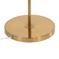 GloboStar® HUDSON 00500 Μοντέρνο Φωτιστικό Δαπέδου Μονόφωτο 1 x E27 Χρυσό Μεταλλικό Μπάλα Λευκό με Χρυσό D20 x H177cm