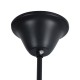 GloboStar® PENNSYLVANIA 00542 Vintage Κρεμαστό Φωτιστικό Ανάρτηση Πολύφωτο 8 x E14 IP20 Μαύρο Μέταλλο με Μπεζ Σχοινί - Μ64 x Π64 x Υ63cm