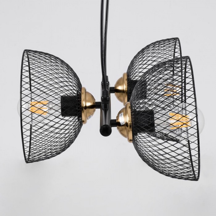 GloboStar® VERONA 00586 Μοντέρνο Κρεμαστό Φωτιστικό Οροφής Τρίφωτο 3 x E27 Μαύρο Μεταλλικό Πλέγμα Μ50 x Π28 x Υ20cm GloboStar® VERONA 00586 Μοντέρνο Κρεμαστό Φωτιστικό Οροφής Τρίφωτο 3 x E27 Μαύρο Μεταλλικό Πλέγμα Μ50 x Π28 x Υ20cm