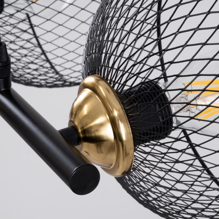GloboStar® VERONA 00586 Μοντέρνο Κρεμαστό Φωτιστικό Οροφής Τρίφωτο 3 x E27 Μαύρο Μεταλλικό Πλέγμα Μ50 x Π28 x Υ20cm GloboStar® VERONA 00586 Μοντέρνο Κρεμαστό Φωτιστικό Οροφής Τρίφωτο 3 x E27 Μαύρο Μεταλλικό Πλέγμα Μ50 x Π28 x Υ20cm