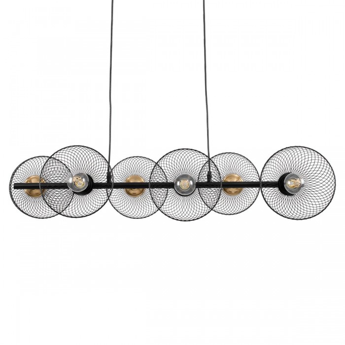 GloboStar® VERONA 00587 Μοντέρνο Κρεμαστό Φωτιστικό Οροφής Πολύφωτο 6 x E27 Μαύρο Μεταλλικό Πλέγμα Μ100 x Π28 x Υ20cm GloboStar® VERONA 00587 Μοντέρνο Κρεμαστό Φωτιστικό Οροφής Πολύφωτο 6 x E27 Μαύρο Μεταλλικό Πλέγμα Μ100 x Π28 x Υ20cm