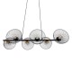 GloboStar® VERONA 00587 Μοντέρνο Κρεμαστό Φωτιστικό Οροφής Πολύφωτο 6 x E27 Μαύρο Μεταλλικό Πλέγμα Μ100 x Π28 x Υ20cm GloboStar® VERONA 00587 Μοντέρνο Κρεμαστό Φωτιστικό Οροφής Πολύφωτο 6 x E27 Μαύρο Μεταλλικό Πλέγμα Μ100 x Π28 x Υ20cm