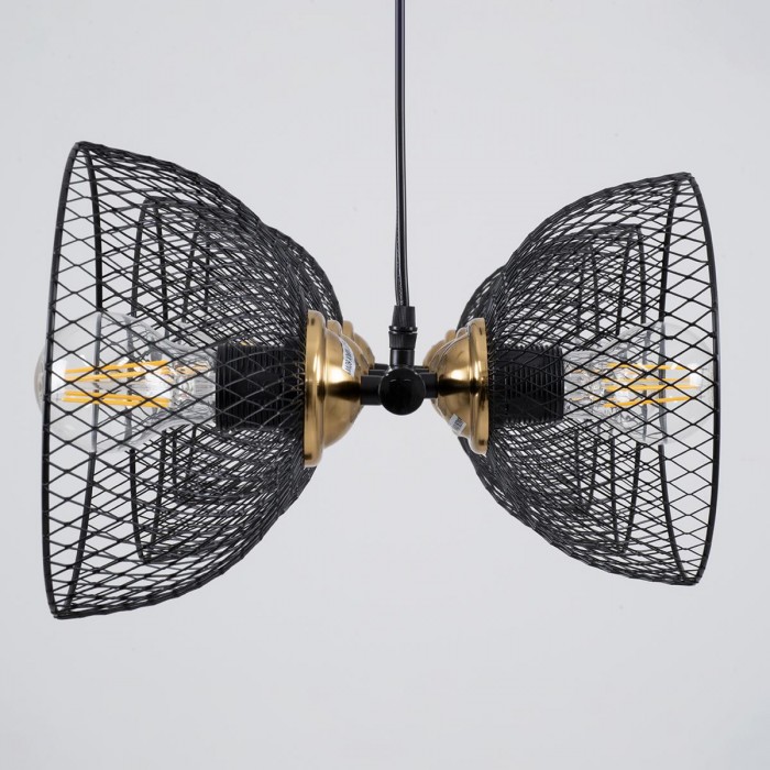 GloboStar® VERONA 00587 Μοντέρνο Κρεμαστό Φωτιστικό Οροφής Πολύφωτο 6 x E27 Μαύρο Μεταλλικό Πλέγμα Μ100 x Π28 x Υ20cm GloboStar® VERONA 00587 Μοντέρνο Κρεμαστό Φωτιστικό Οροφής Πολύφωτο 6 x E27 Μαύρο Μεταλλικό Πλέγμα Μ100 x Π28 x Υ20cm