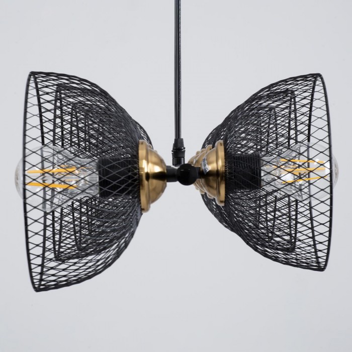 GloboStar® VERONA 00588 Μοντέρνο Κρεμαστό Φωτιστικό Οροφής Πολύφωτο 9 x E27 Μαύρο Μεταλλικό Πλέγμα Μ140 x Π28 x Υ20cm GloboStar® VERONA 00588 Μοντέρνο Κρεμαστό Φωτιστικό Οροφής Πολύφωτο 9 x E27 Μαύρο Μεταλλικό Πλέγμα Μ140 x Π28 x Υ20cm