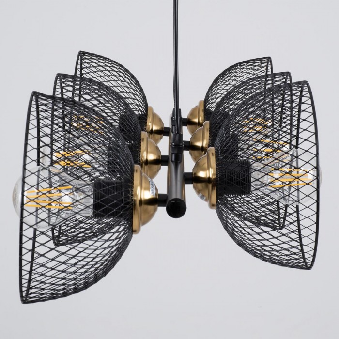 GloboStar® VERONA 00588 Μοντέρνο Κρεμαστό Φωτιστικό Οροφής Πολύφωτο 9 x E27 Μαύρο Μεταλλικό Πλέγμα Μ140 x Π28 x Υ20cm GloboStar® VERONA 00588 Μοντέρνο Κρεμαστό Φωτιστικό Οροφής Πολύφωτο 9 x E27 Μαύρο Μεταλλικό Πλέγμα Μ140 x Π28 x Υ20cm