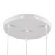 GloboStar® TRIANGLE 00617 Μοντέρνο Κρεμαστό Φωτιστικό Οροφής Τρίφωτο 3 x E27 Λευκό Μεταλλικό Πλέγμα Φ49 x Y130cm