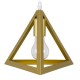 GloboStar® TRIANGLE 00620 Μοντέρνο Κρεμαστό Φωτιστικό Οροφής Τρίφωτο 3 x E27 Χρυσό Μεταλλικό Πλέγμα Φ49 x Y130cm GloboStar® TRIANGLE 00620 Μοντέρνο Κρεμαστό Φωτιστικό Οροφής Τρίφωτο 3 x E27 Χρυσό Μεταλλικό Πλέγμα Φ49 x Y130cm