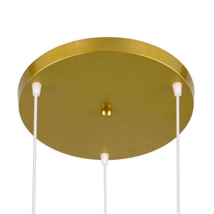 GloboStar® TRIANGLE 00620 Μοντέρνο Κρεμαστό Φωτιστικό Οροφής Τρίφωτο 3 x E27 Χρυσό Μεταλλικό Πλέγμα Φ49 x Y130cm GloboStar® TRIANGLE 00620 Μοντέρνο Κρεμαστό Φωτιστικό Οροφής Τρίφωτο 3 x E27 Χρυσό Μεταλλικό Πλέγμα Φ49 x Y130cm
