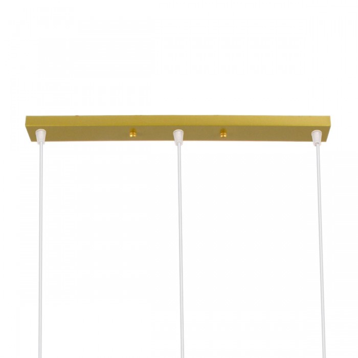 GloboStar® TRIANGLE 00625 Μοντέρνο Κρεμαστό Φωτιστικό Οροφής Τρίφωτο 3 x E27 Χρυσό Μεταλλικό Πλέγμα Μ70 x Π22 x Y130cm GloboStar® TRIANGLE 00625 Μοντέρνο Κρεμαστό Φωτιστικό Οροφής Τρίφωτο 3 x E27 Χρυσό Μεταλλικό Πλέγμα Μ70 x Π22 x Y130cm