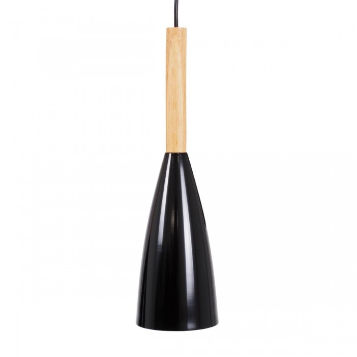 GloboStar® DILLON 00626 Μοντέρνο Κρεμαστό Φωτιστικό Οροφής Τρίφωτο 3 x E27 Μαύρο Μεταλλικό Καμπάνα Φ26 x Υ130cm