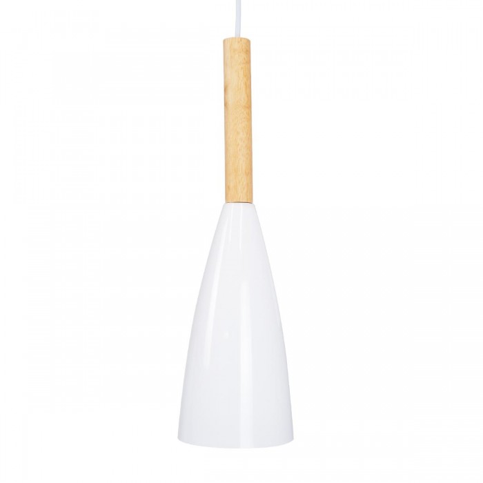 GloboStar® DILLON 00627 Μοντέρνο Κρεμαστό Φωτιστικό Οροφής Τρίφωτο 3 x E27 Λευκό Μεταλλικό Καμπάνα Φ26 x Υ130cm