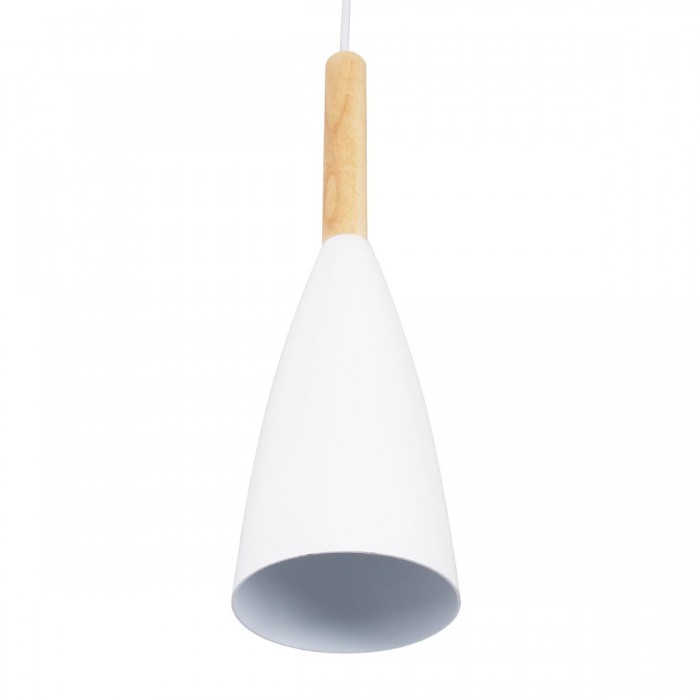 GloboStar® DILLON 00629 Μοντέρνο Κρεμαστό Φωτιστικό Οροφής Πολύφωτο 6 x E27 Λευκό Μεταλλικό Καμπάνα Φ52 x Υ130cm